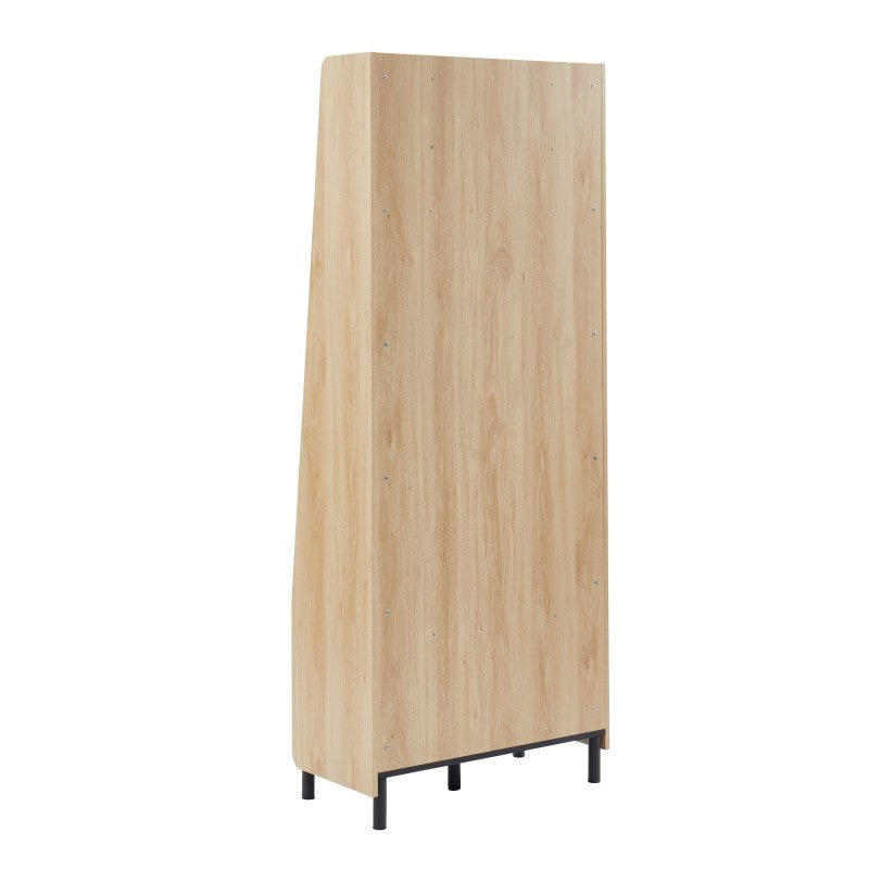 Vestiaire JAPENDI effet chêne et gris anthracite h185cm