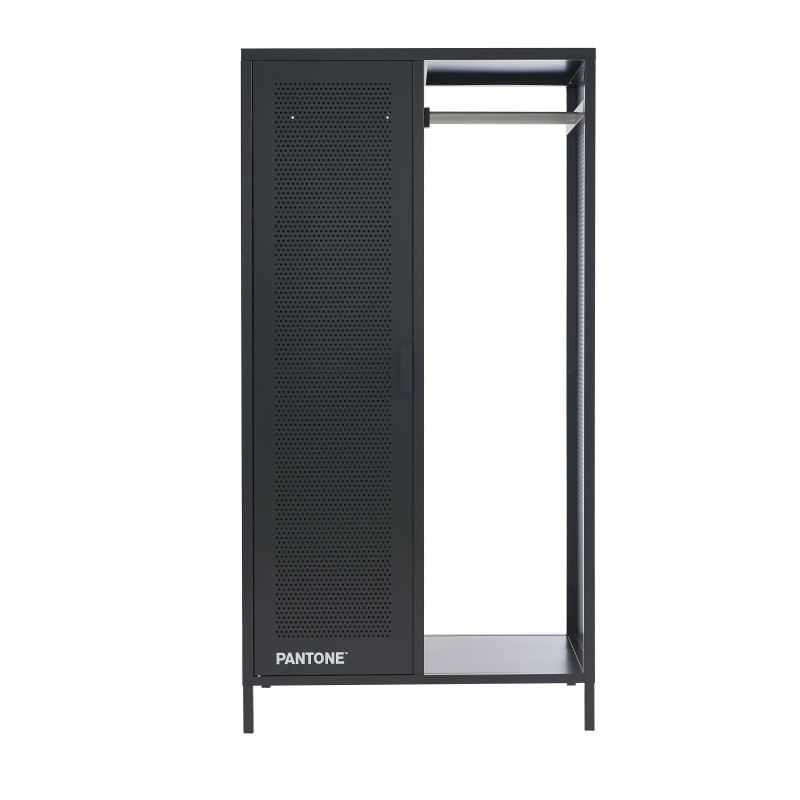Vestiaire PANTONE métal gris anthracite avec penderie h145cm