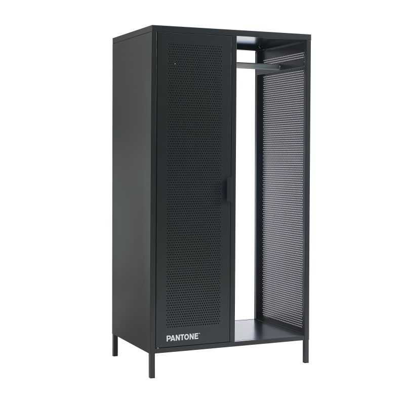 Vestiaire PANTONE métal gris anthracite avec penderie h145cm