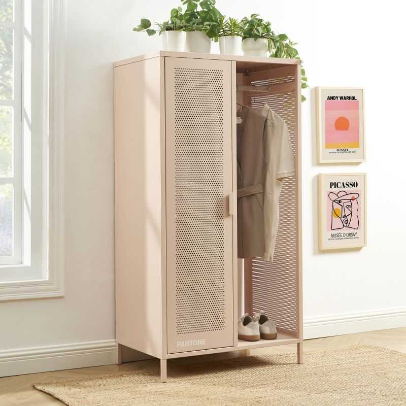 Vestiaire PANTONE métal rose blush avec penderie h145cm