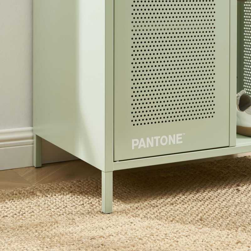 Vestiaire PANTONE métal vert amande avec penderie h145cm