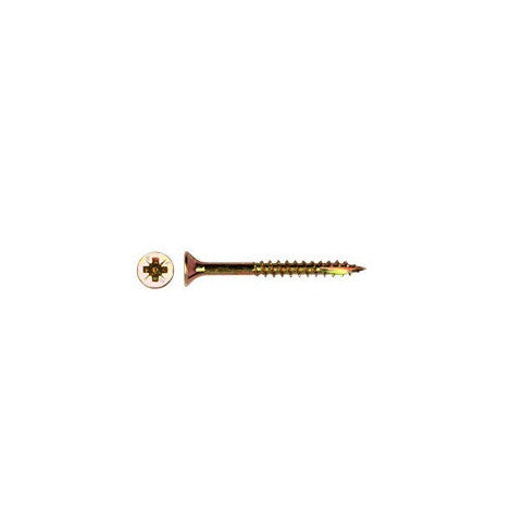 Lot de 4 vis bois tête fraisée Pozi 4x30mm filetage partiel, assemblage meuble cuisine