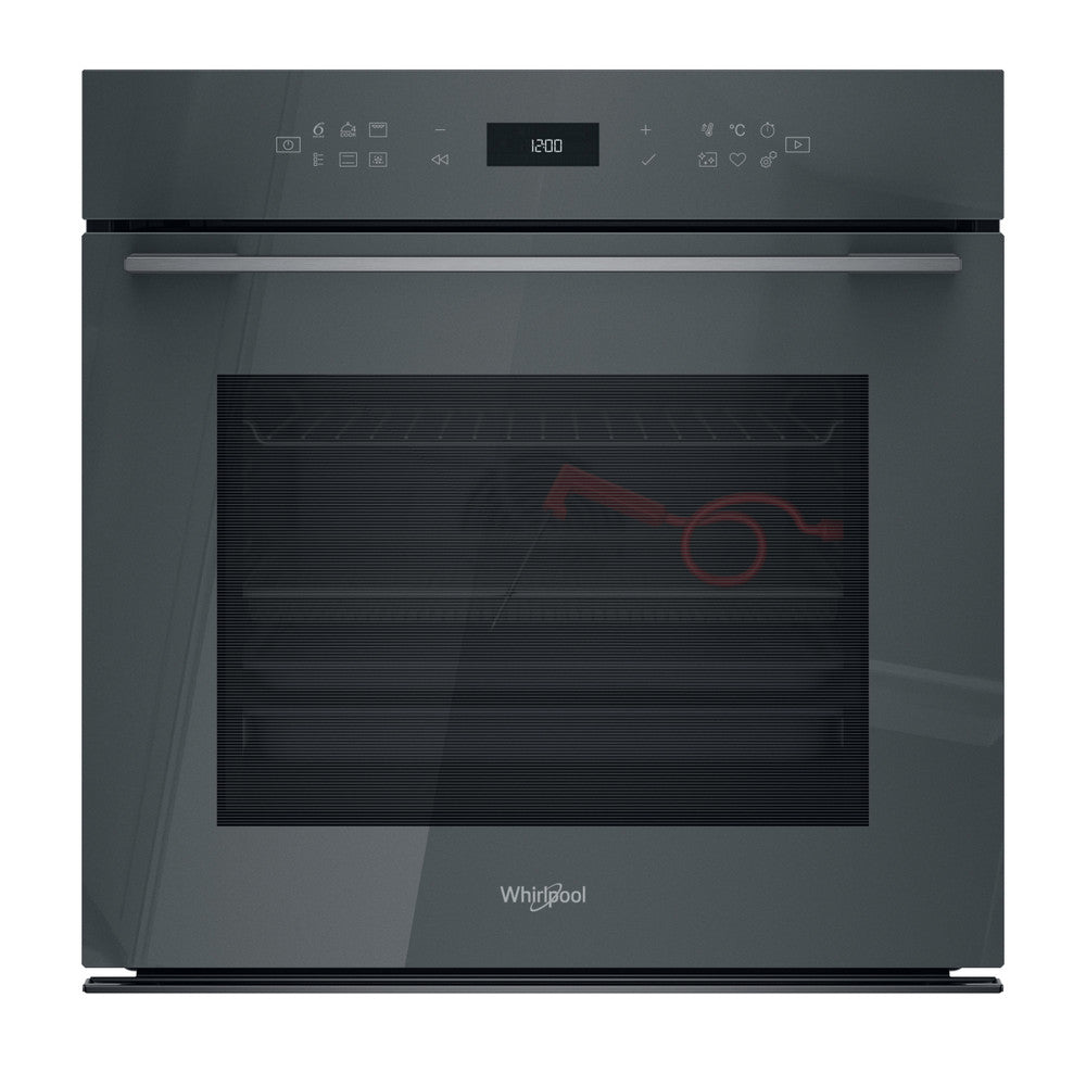 Four encastrable Whirlpool 73L multifonction pyrolyse gris Stardust, AirFry 6ème Sens