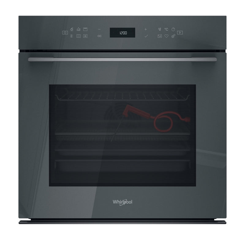 Four encastrable Whirlpool 73L multifonction pyrolyse gris Stardust, AirFry 6ème Sens