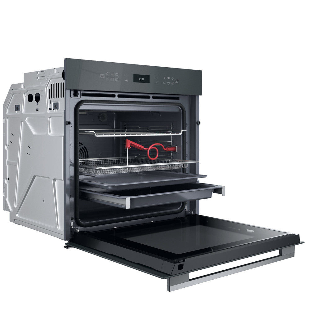 Four encastrable WHIRLPOOL WOI78FPT1SSGAF : Multifonction 73 L, 6ème Sens 7 programmes, AirFry et pyrolyse + hydrolyse