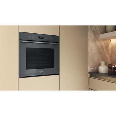 Four encastrable WHIRLPOOL WOI78FPT1SSGAF : Multifonction 73 L, 6ème Sens 7 programmes, AirFry et pyrolyse + hydrolyse