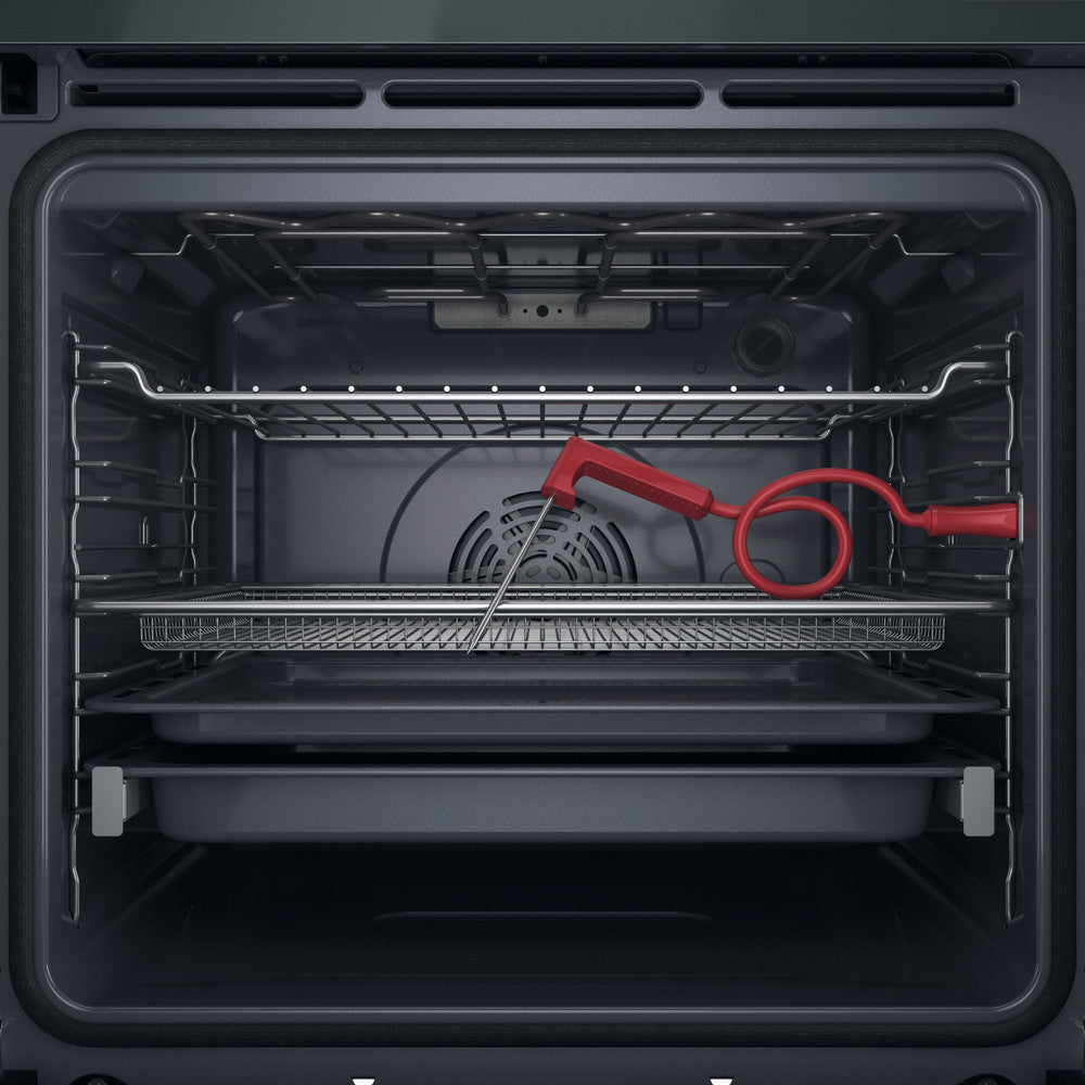 Four encastrable WHIRLPOOL WOI78FPT1SSGAF : Multifonction 73 L, 6ème Sens 7 programmes, AirFry et pyrolyse + hydrolyse